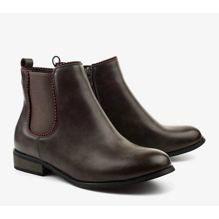 Stivali Jodhpur piatti grigi con fascia elastica 20Y8031-1 grigio 2
