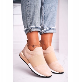 FB2 Scarpe Sportive da donna Sneakers Slip-on Beige Say Something 1