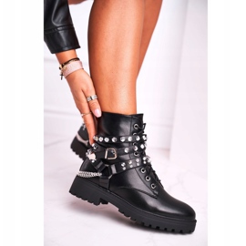 FB2 Stivali da donna Warm Jets Chains Black Desire nero 1