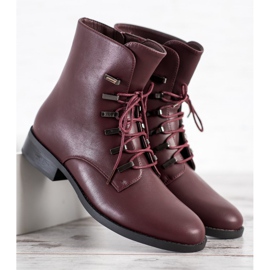 SHELOVET Stivali bordeaux classici rosso 2
