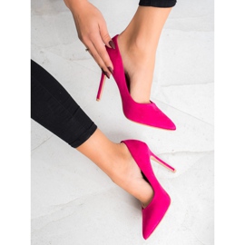 Renda Tacchi in pelle scamosciata rosa 1