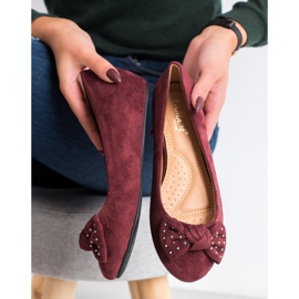 Fama Ballerina con zeppa rosso 1