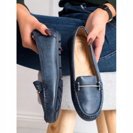 Clowse Mocassini comodi blu navy 1