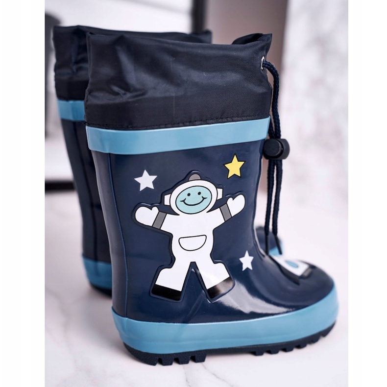 Apawwa Cosmonauta Mordeso Navy Blue Galosce bianca blu navy 2