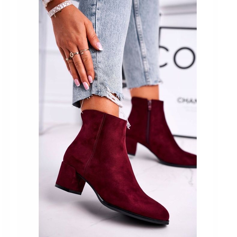 Stivali da donna Sergio Leone Borgogna BT528 rosso 1