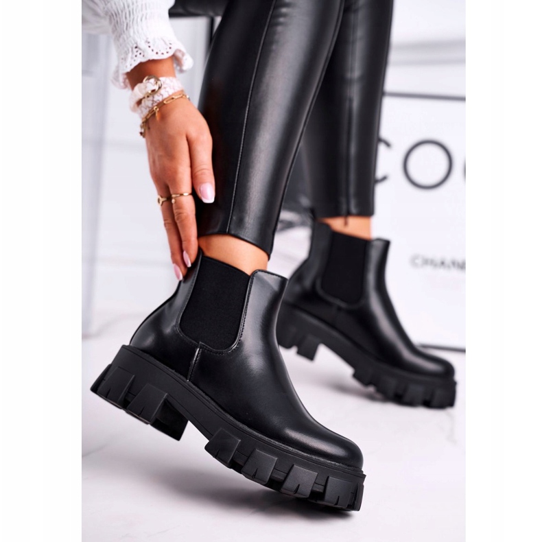 SEA Stivaletti da donna Stivaletti Jodhpur Morie Black nero 2