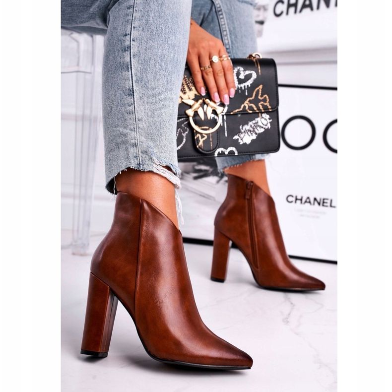 Marquiiz Stivali da donna con tacco alto Camel Rise Up marrone 1