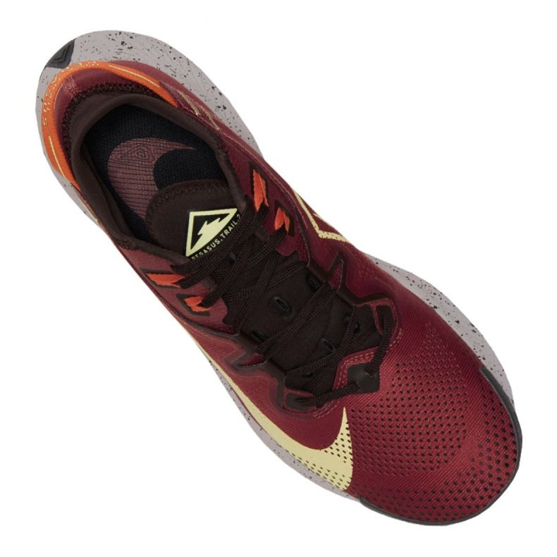 Nike Pegasus Trail 2M CK4305-600 scarpe da corsa rosso arancia grigio giallo 1