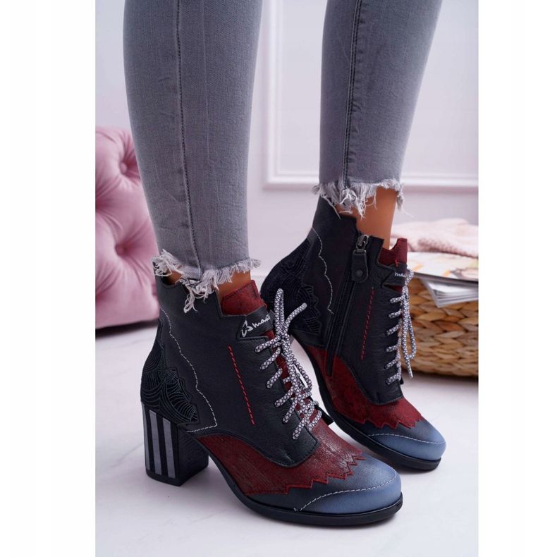 Stivali Maciejka in pelle da donna Neri 03190 nero multicolore 1