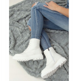 ID01 Scarpe con suola alta bianca bianco 2