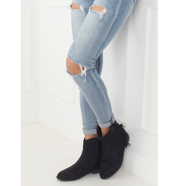 Stivali neri stile Boho, nero 688-A99 Nero 1