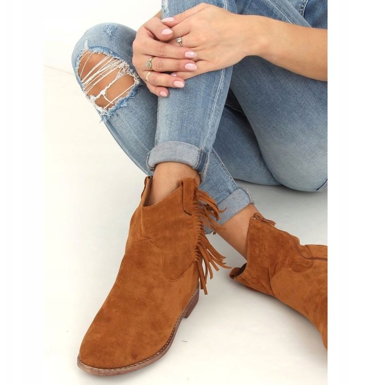 Stivali nello stile del cammello boho 688-A99 Camel marrone multicolore 2