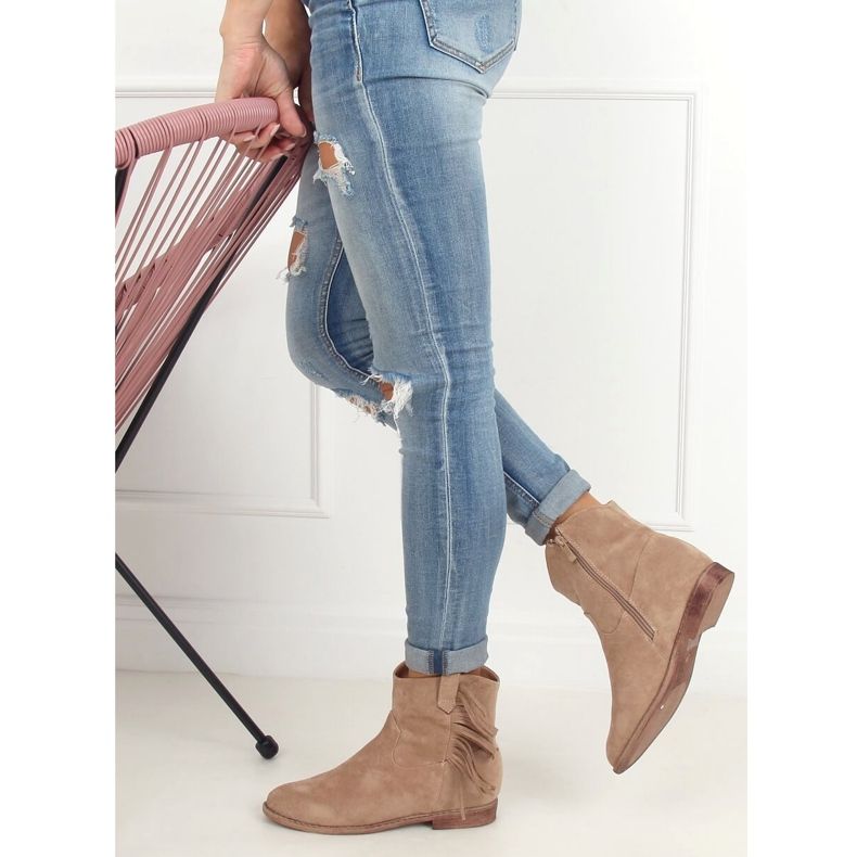 Stivali stile boho, beige 688-A99 Khaki cachi 2