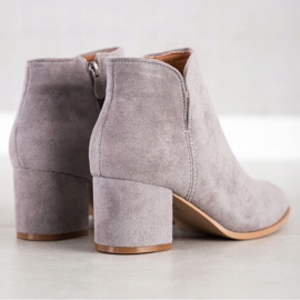 Bella Paris Stivali eleganti con tacco alto grigio 1