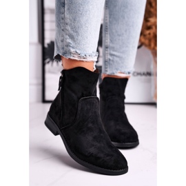 Stivali Cowboy Donna Tacco Piatto Nero Plemmi 1