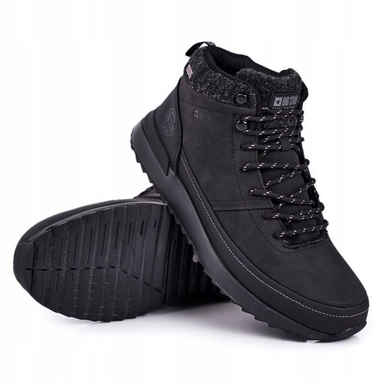 Scarpe da trekking da uomo Big Star Outdoor Nere GG174563 nero 1