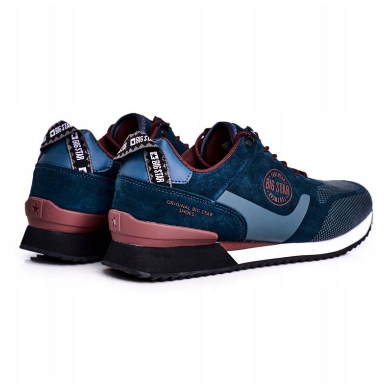 Sneakers Sportive Uomo Big Star Verde GG174549 blu navy 1