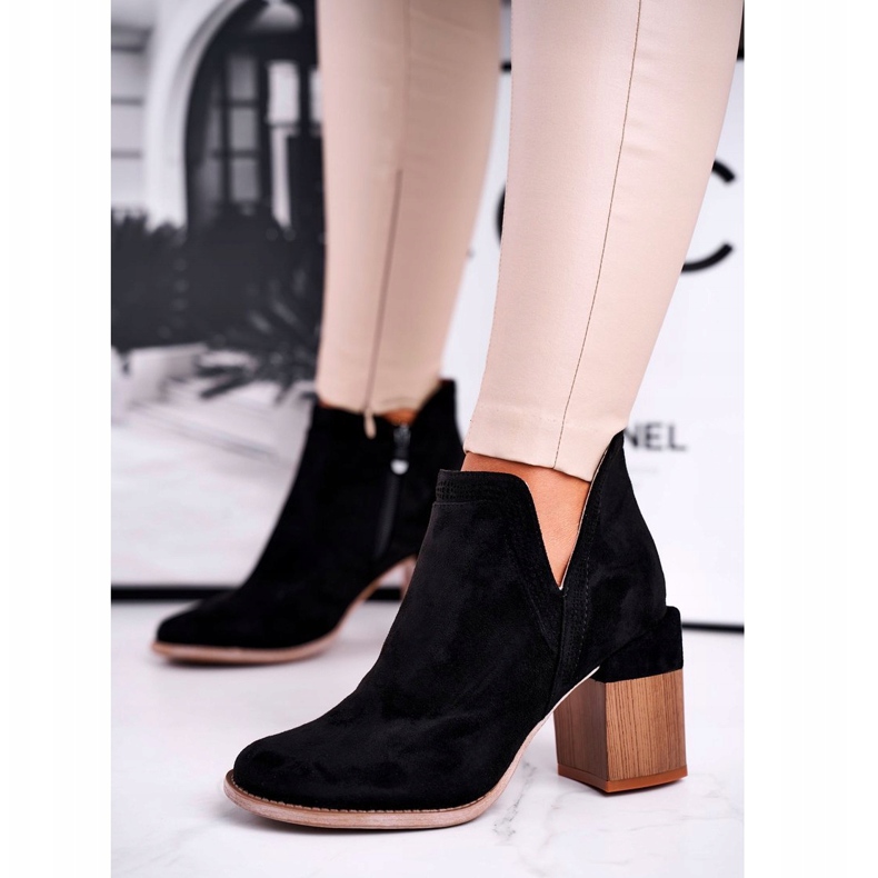 MSMG Stivali Donna Con Tacco Taglio Neri Meliori Dream nero 1