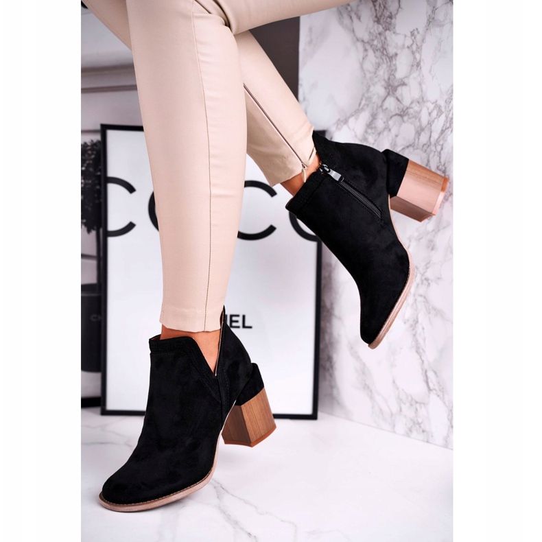 MSMG Stivali Donna Con Tacco Taglio Neri Meliori Dream nero 2