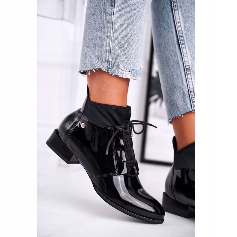 Stivali Donna Pelle Maciejka Nero 04744-01 2