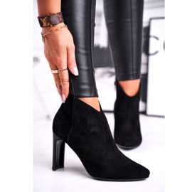 Stivali da donna con tacco alto Laura Messi Black 2200 nero 2