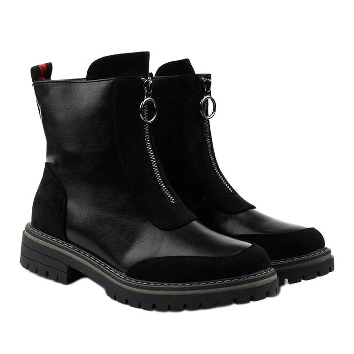Stivali isolati piatti Shieldstone neri nero 2