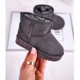 Caldi stivali da neve da bambino per bambini Grey Gooby grigio 1