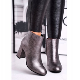 FW1 Stivali Donna Con Tacco Grigio Gun 2