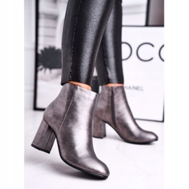 FW1 Stivali Donna Con Tacco Grigio Gun 1