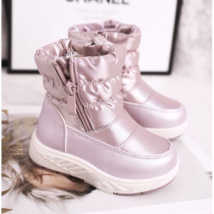 Scarponi da Neve Bambini Riscaldati con Lana Rosa Crudelia 1