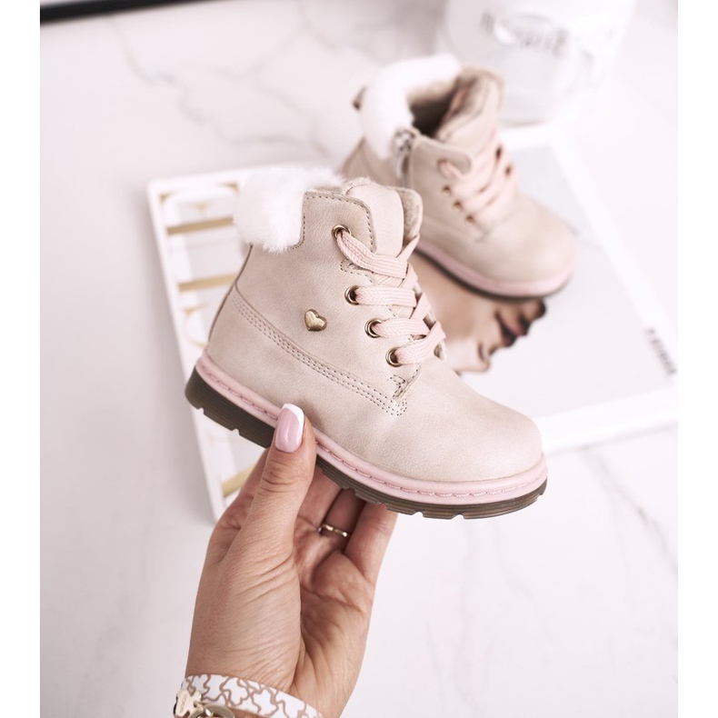 EVE Stivali Trappers Warm Bambini Beige Maestro 1