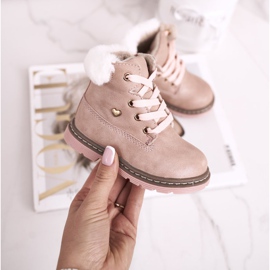 EVE Stivali Trappers Warm Bambini Rosa Maestro 2