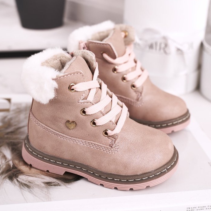 EVE Stivali Trappers Warm Bambini Rosa Maestro 1