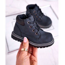 Apawwa Scarponi da trekking per bambini e ragazzi blu navy Moa 2