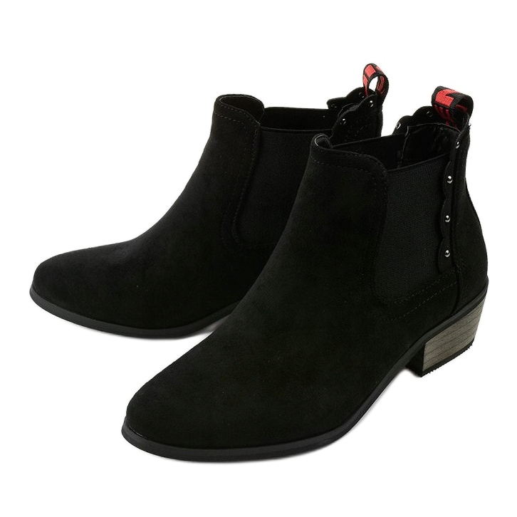 Stivaletti piatti neri di Nilanda nero 2