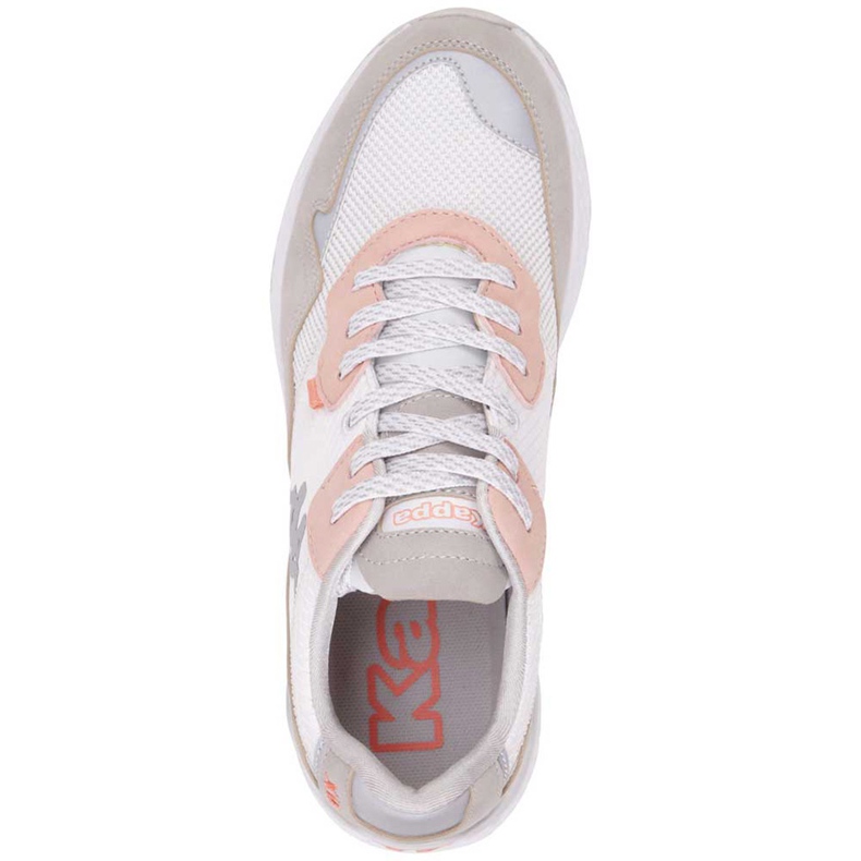 Kappa Laverton scarpe da donna bianche e rosa 242930 1021 bianco grigio 1