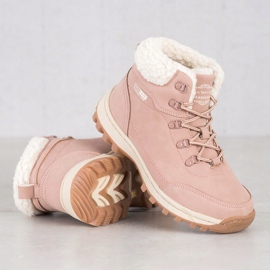 Ax Boxing Scarpe da trekking con montone rosa 2