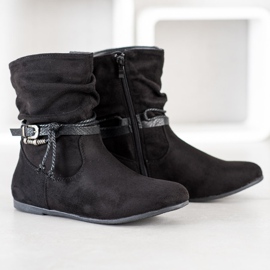 SHELOVET Stivali in pelle scamosciata alla moda nero 1