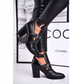 FRSS Stivali Donna Con Cut-out Cocco Nero Aria 2