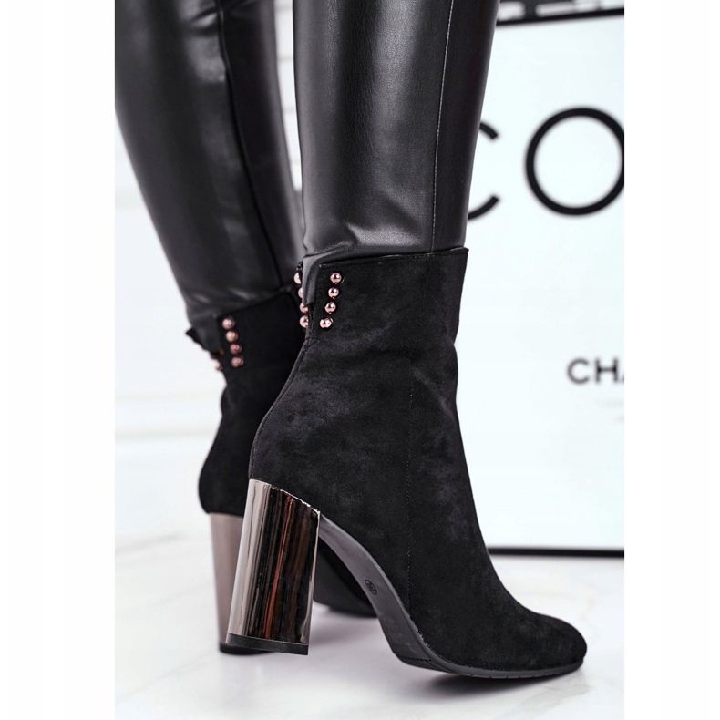 Stivali Donna Con Tacco Nero Trens 2