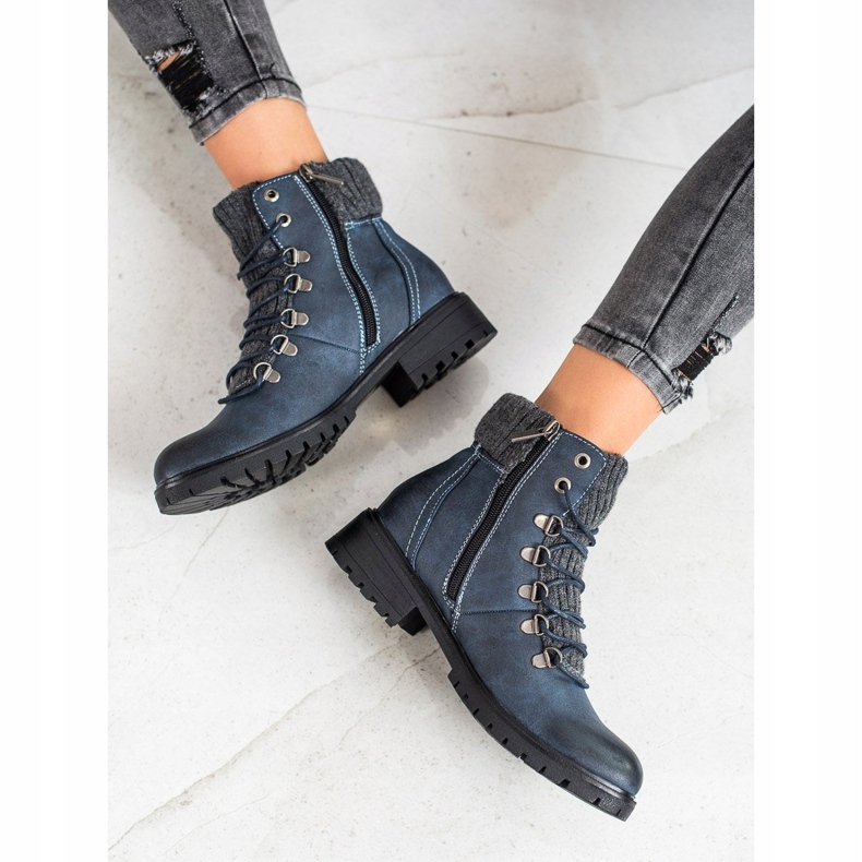 Filippo Trapper alla moda blu navy blu 2