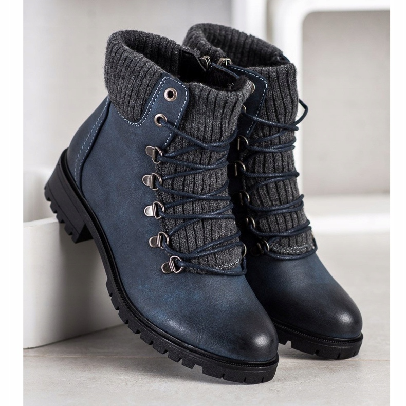 Filippo Trapper alla moda blu navy blu 1