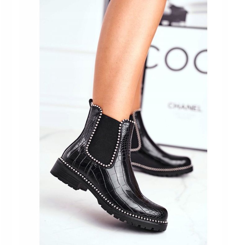 Stivaletti Donna Stivaletti Chelsea Warm Black Elvina nero 2
