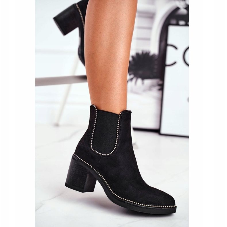 Stivali da donna con tacco alto neri Let Me nero 1