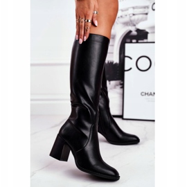 Stivali Donna Con Tacco Warm Black Veronique nero 1