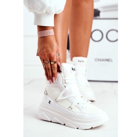 Kylie Crazy Sneakers da donna Bianco Stivali da neve Missy 1