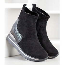 Gogo Stivali con zeppa nero 2