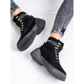 Weide Stivaletti alla moda allacciati nero 2