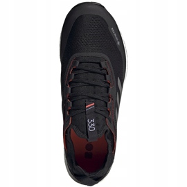 Adidas Terrex Agravic Flow scarpe da uomo nere e rosse FU7448 nero 1