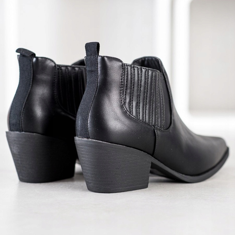 Cm Paris Stivaletti Corti In Spitz nero 1